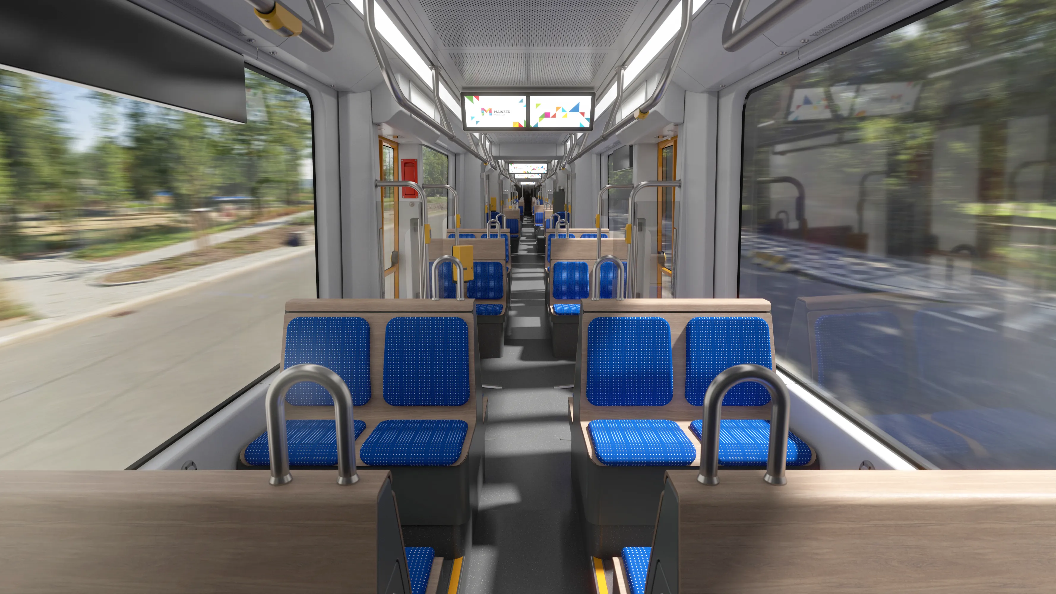 tram interior mainz